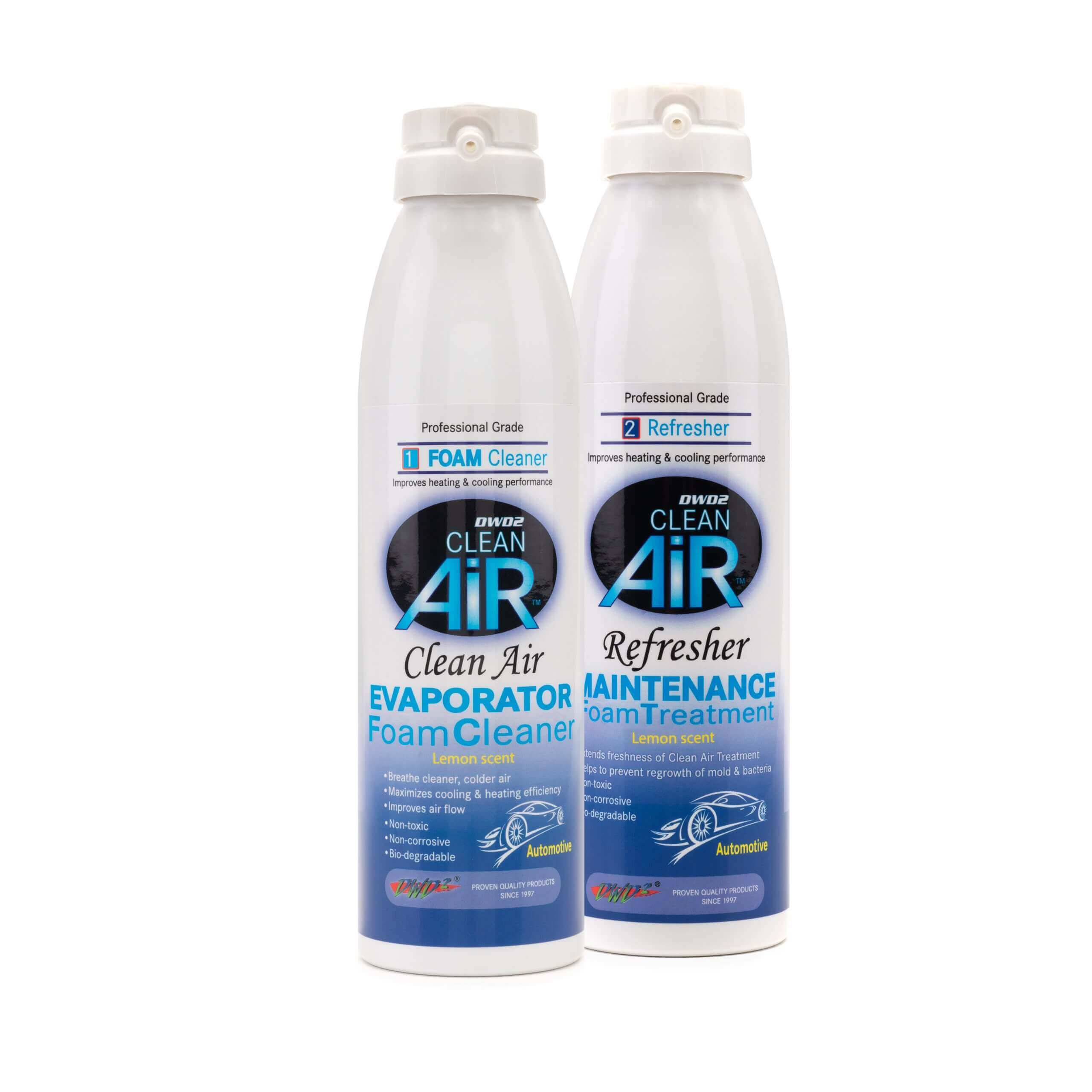 Complete Car A/C Odor Elimination Kit – 1 Year Protection | DWD2 Clean Air® Car Kit