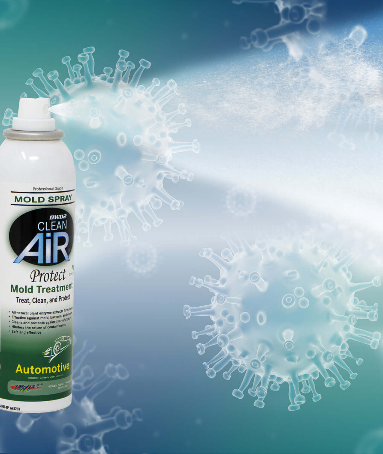 DWD2 Protect™ Automotive Mold-Odor Enzyme Treatment