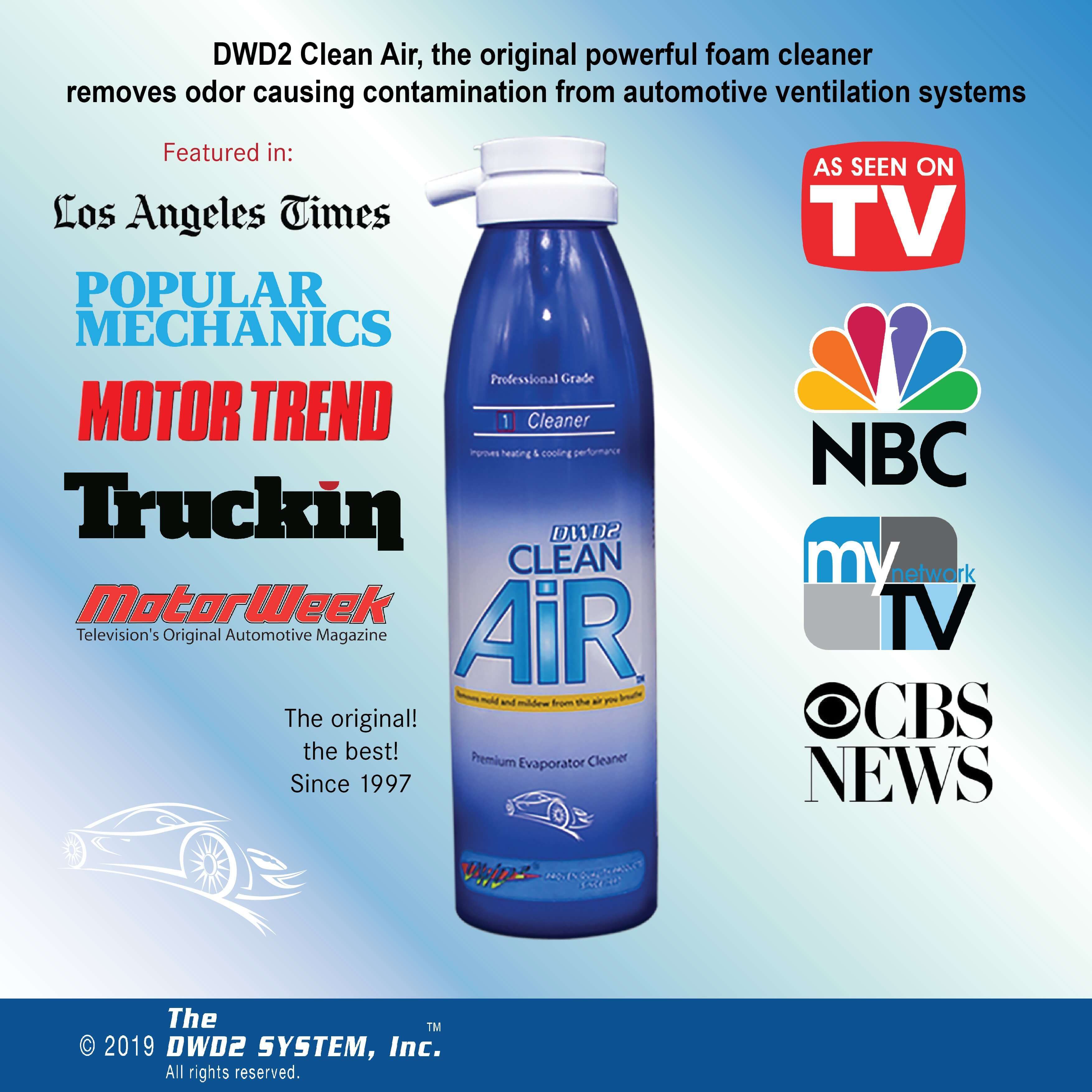 DWD2 Clean AIR® Premium Foaming Automotive Evaporator Coil Cleaner
