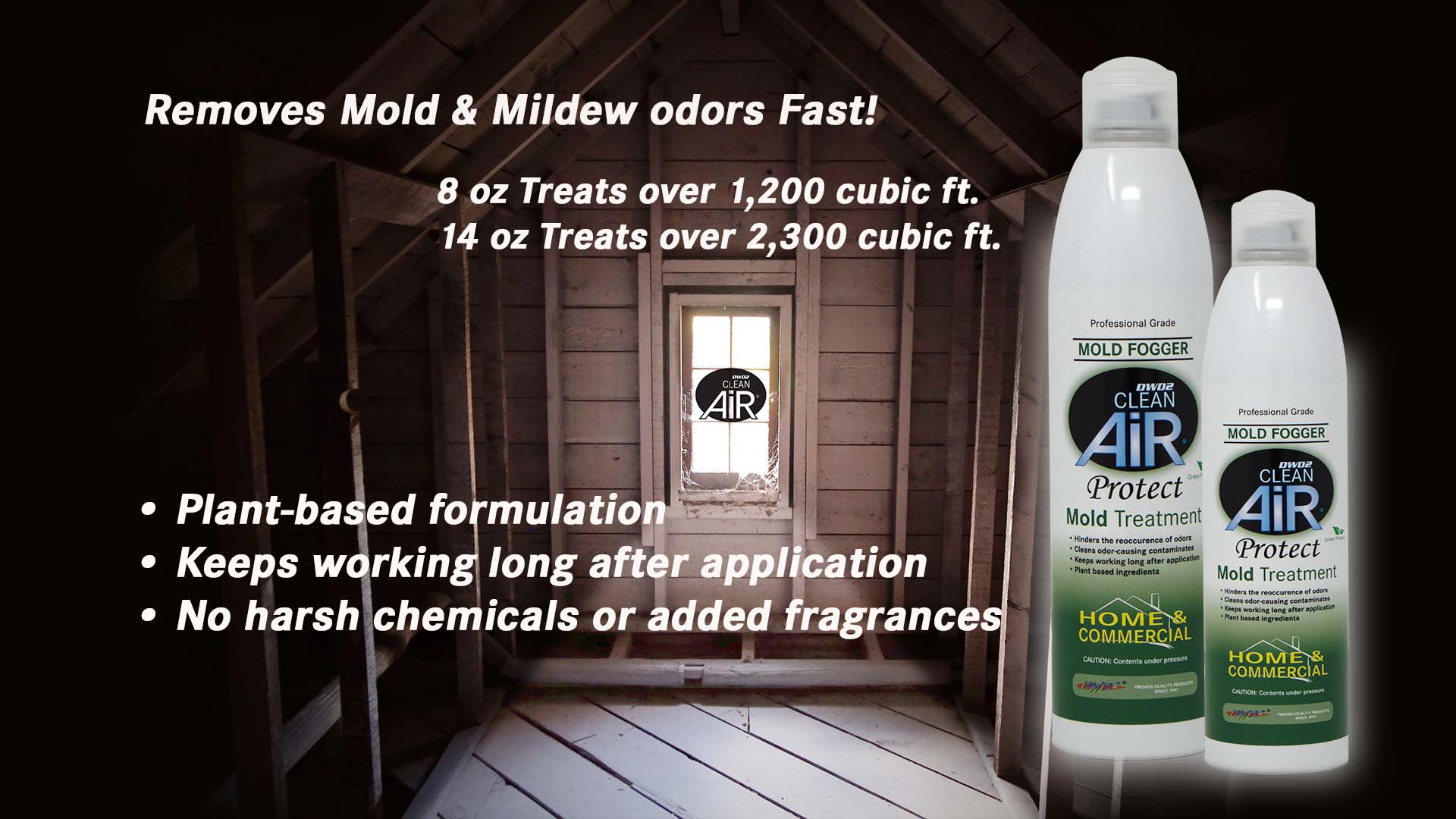Home & Commercial Fogger for Mold - Odor – Plant-Based Enzymes | DWD2 Protect™
