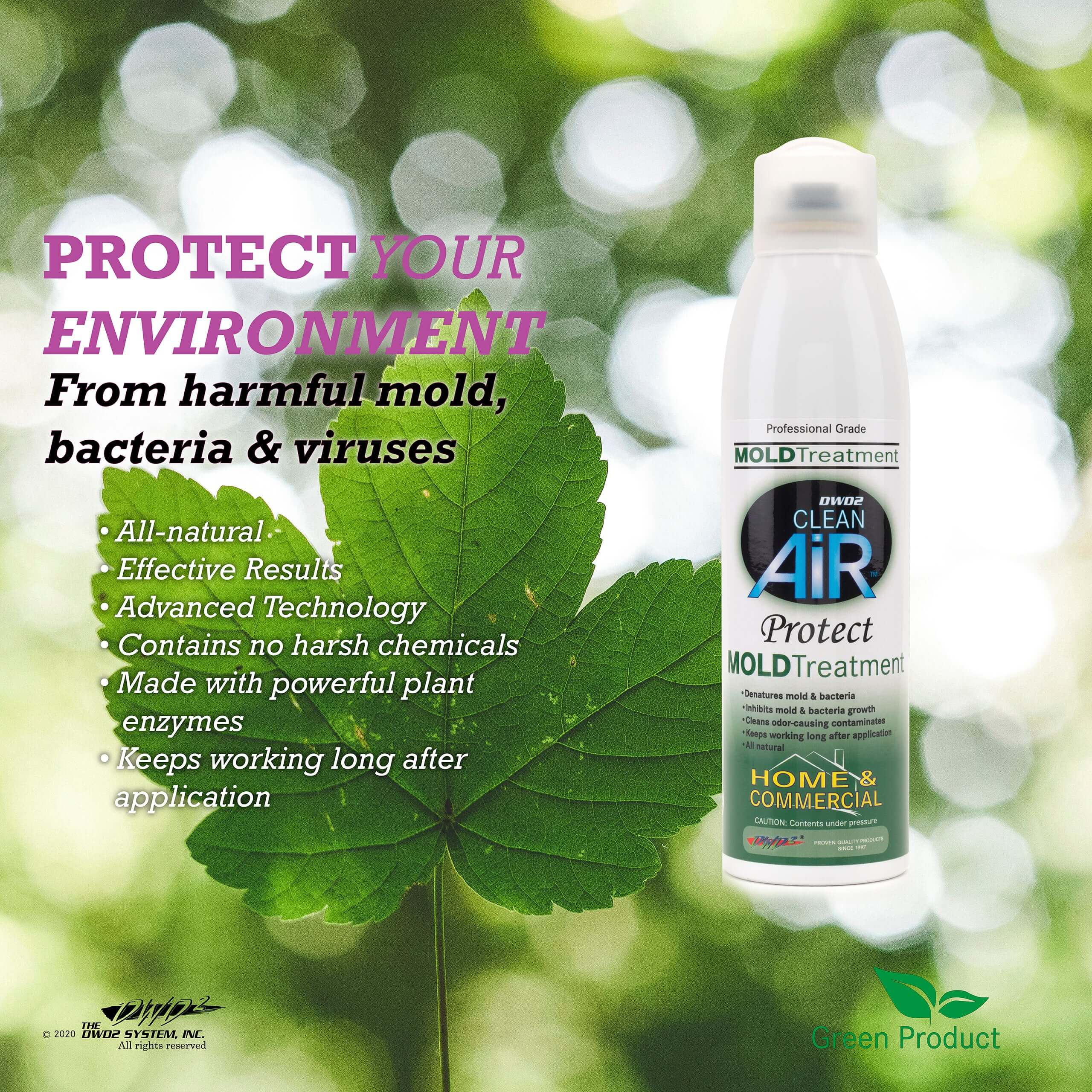 Home & Commercial Fogger for Mold - Odor – Plant-Based Enzymes | DWD2 Protect™