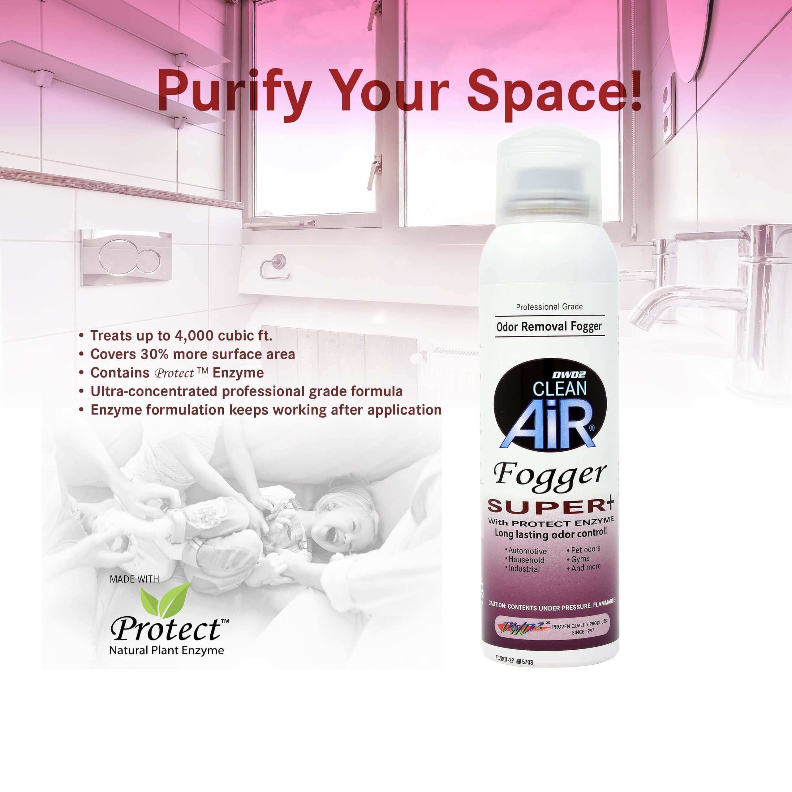 Enzyme Odor Eliminator Fogger – | DWD2 Clean Air® (Super Plus) 4 oz.