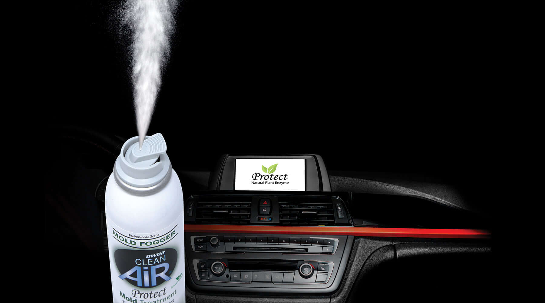 DWD2 Clean AIR® Premium Foaming Automotive Evaporator Coil Cleaner (Lemon)  - Renew Your Air Conditioner and Enjoy a Comfortable Driving Experience