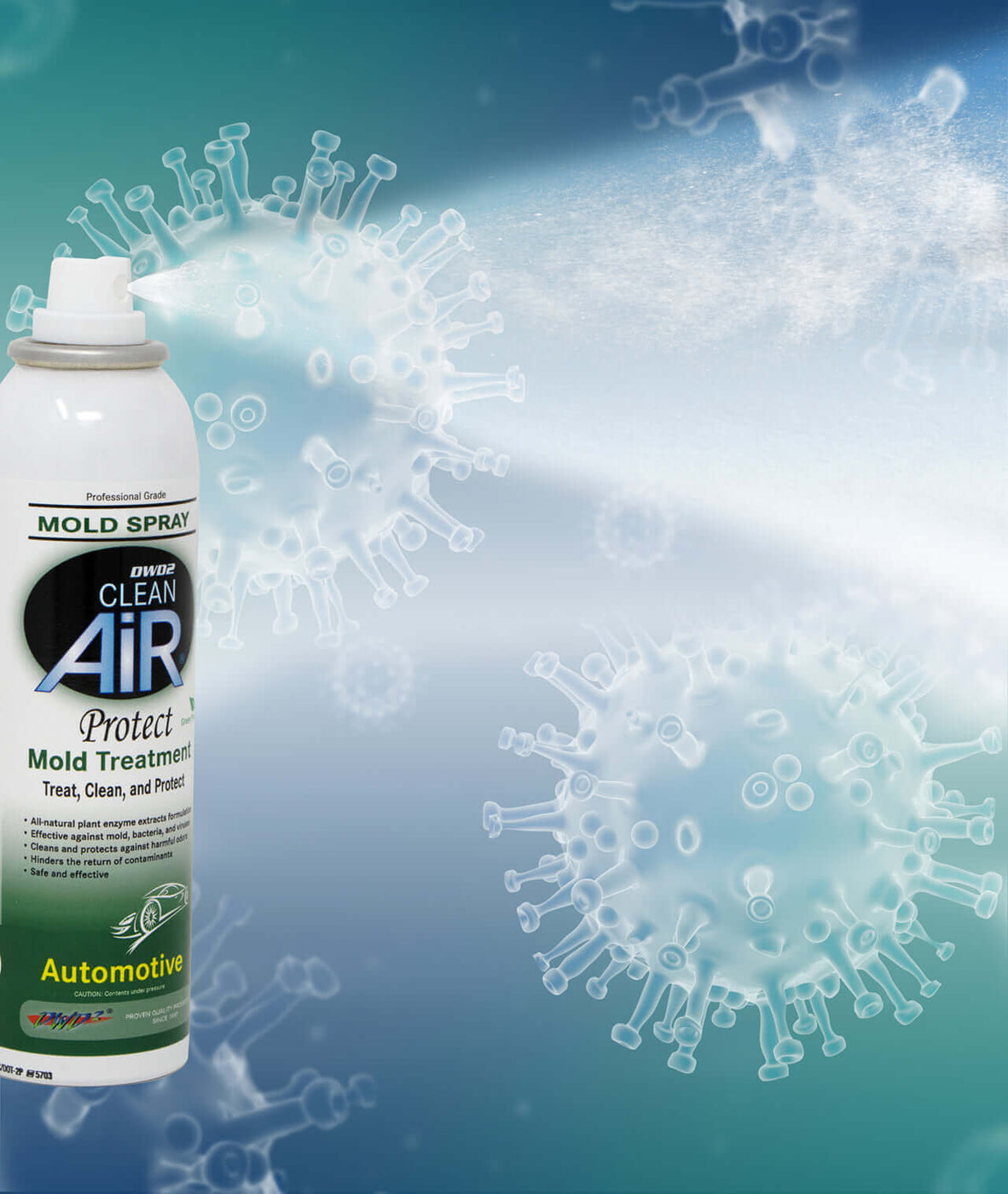 DWD2 Protect™ Automotive MoldOdor Enzyme Treatment — DWD2 Clean Air