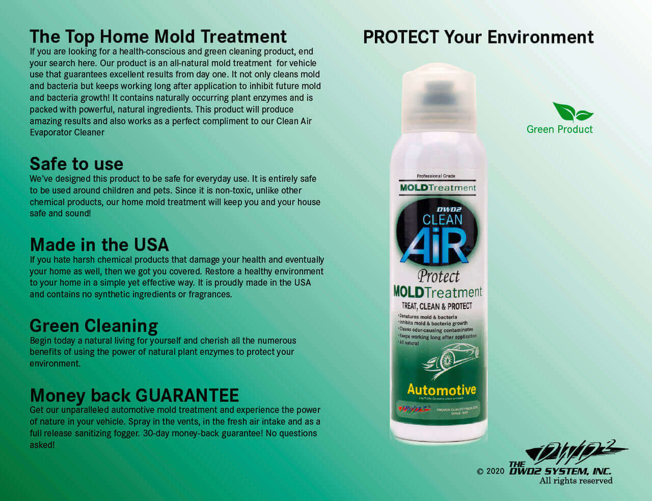 DWD2 Protect™ Automotive MoldOdor Enzyme Treatment — DWD2 Clean Air
